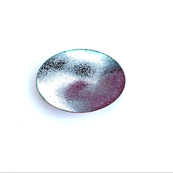 Vintage Enamelled Copper Trinket Dish - Picture 6 of 13